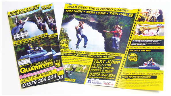 Adrenalin Quarry Leaflet