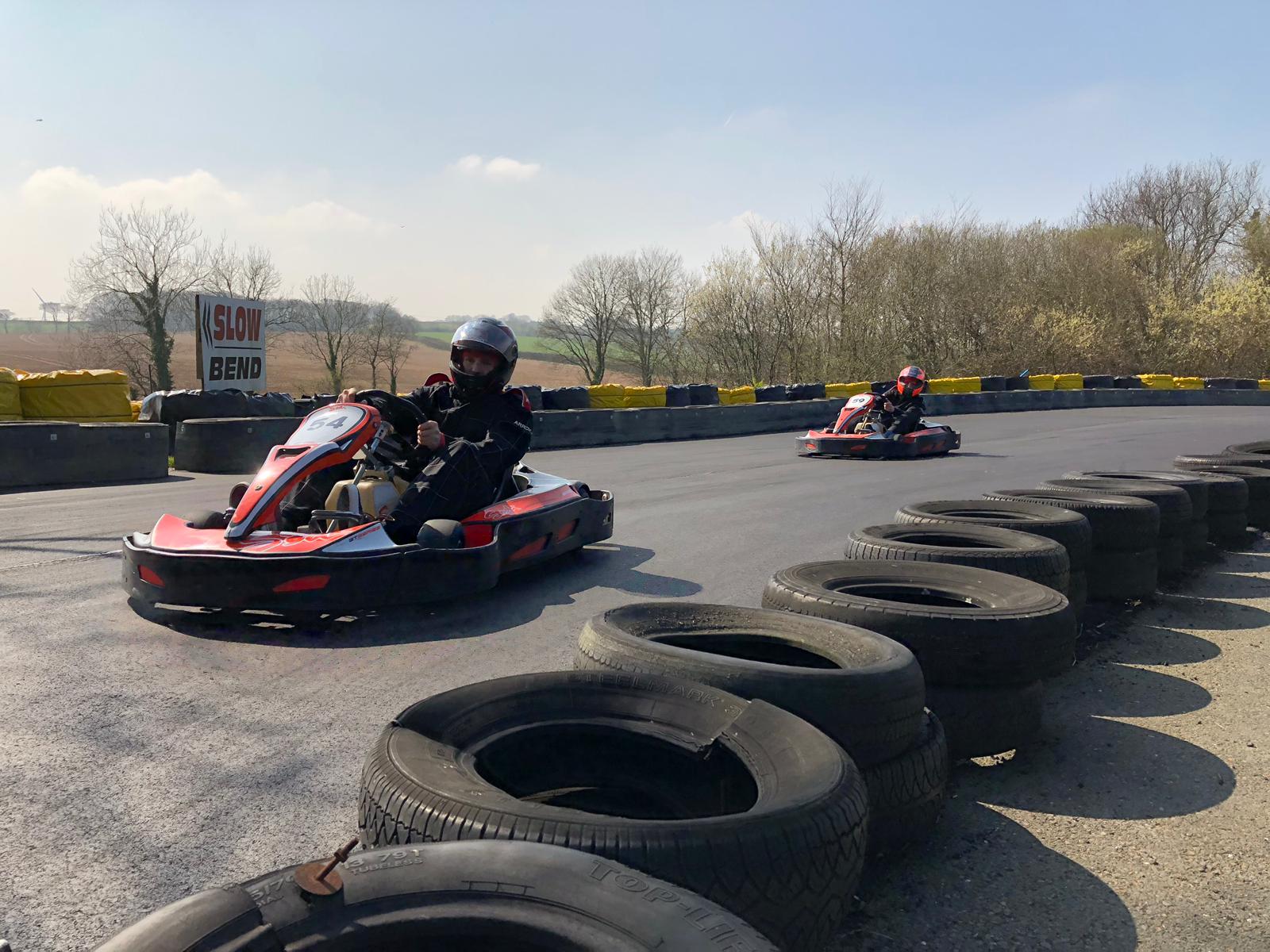 go-karting at Adrenalin Quarry in Cornwall