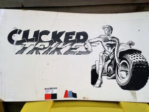 clicker trikes adrenalin quarry cornwall original art