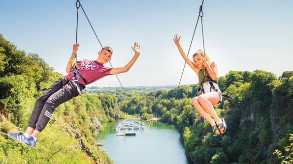 The Zip at Adrenalin Quarry