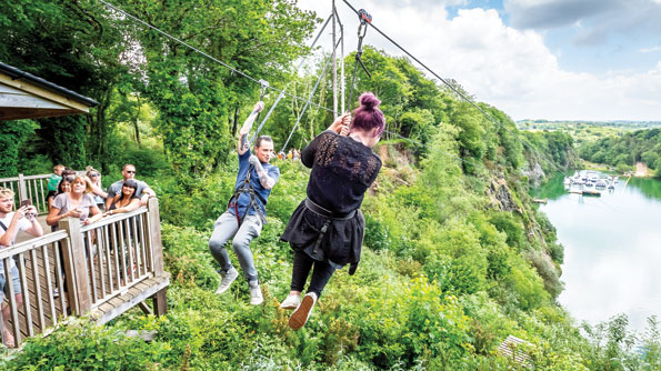 The Zip at Adrenalin Quarry